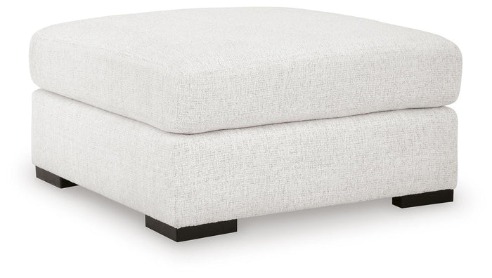 Wynncroft Manor Chalk Oversized Accent Ottoman - Brand New