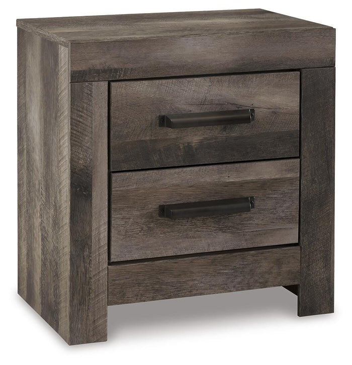 Wynnlow Gray Two Drawer Night Stand - Brand New
