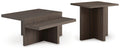 Zendex Brown Occasional Table Set (Priced Per Item, Must Order 2, 4, 6, or 8) - Brand New