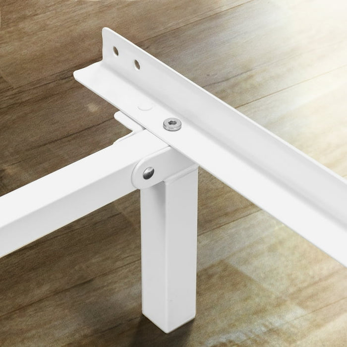 Zinus 7" Compack® Metal Bed Frame, White, Twin - Brand New