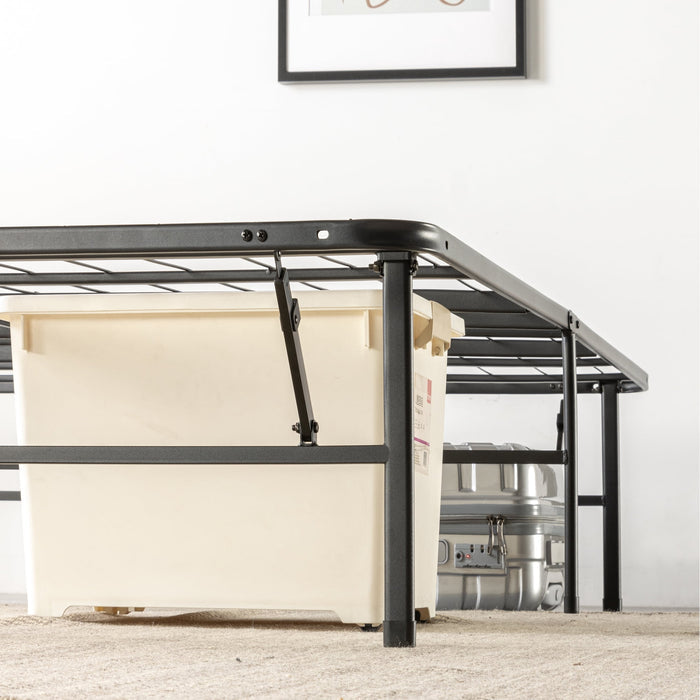 Zinus Spa Sensations 14" Smartbase® Adjustable Tool-Free Setup Bed Frame, Adult, Queen to King - Brand New